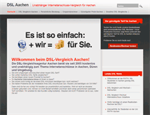 Tablet Screenshot of dsl-aachen.de